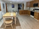 Basement kitchen/dining area